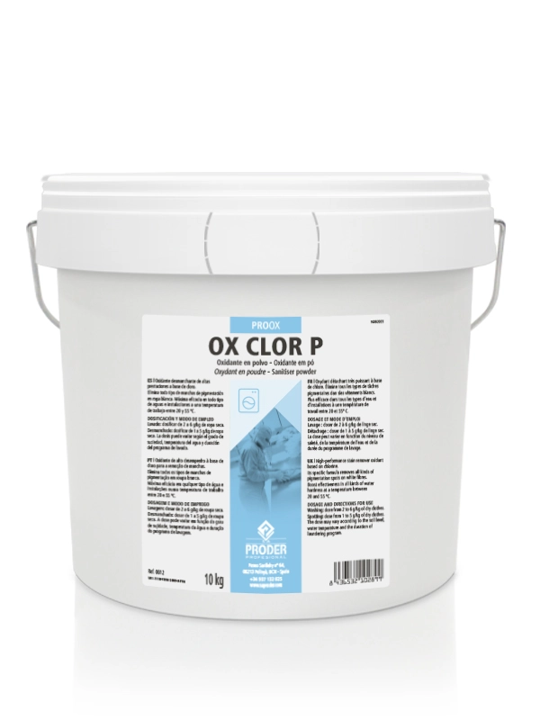 Oxidante clorado concentrado en polvo (cloro) de la gama PROOX