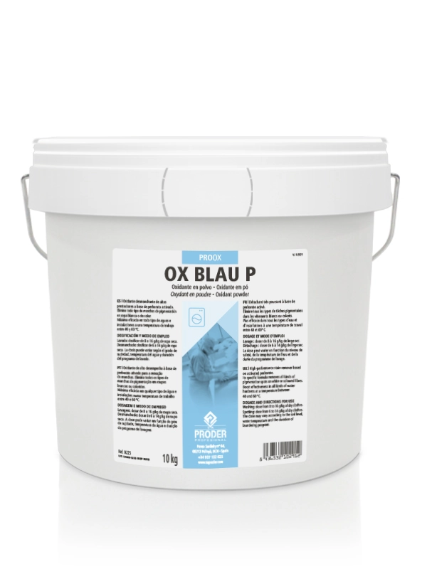 Oxidante concentrado en polvo (oxígeno).