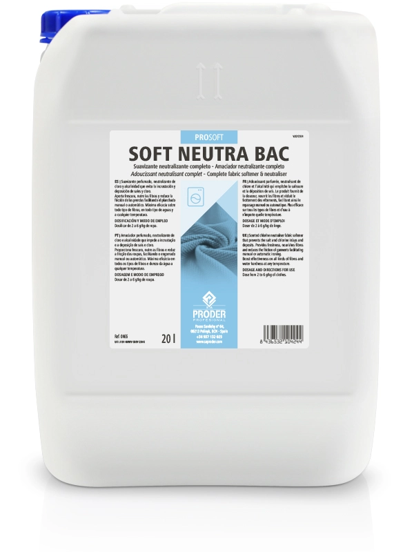 SOFT NEUTRA BAC es un suavizan neutralizante concentrado completo.